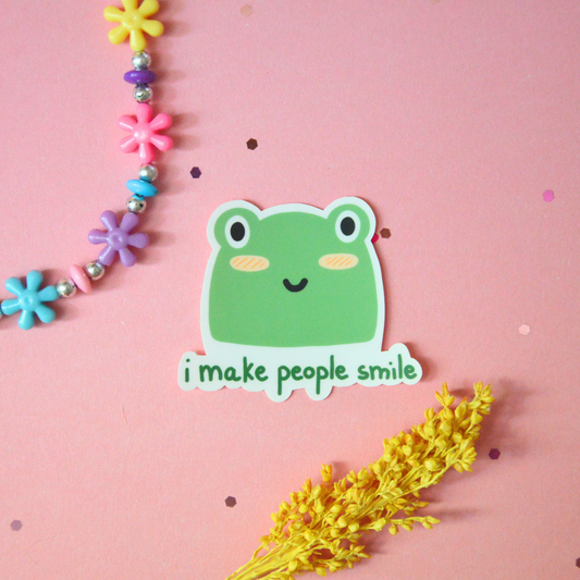 Sticker I make people smile